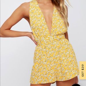 Lulus Versatile Yellow Romper